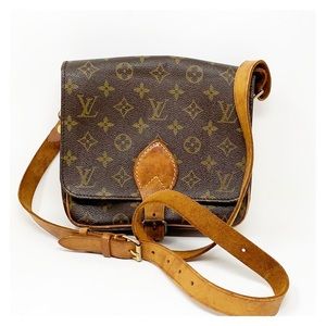 Louis Vuitton Brown and Tan Crossbody Bag